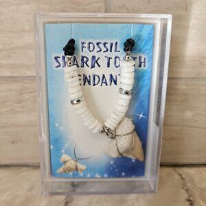 Real Fossil Otodus Shark Tooth Necklace